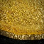Goldglas (Fusingglas mit eingebranntem Blattgold 23.75ct.)