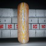 Fingerring Goldtex, Glasfaser handgewickelt, mit Blattgold und Blattsilber