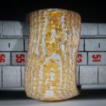Fingerring Goldtex, Glasfaser handgewickelt, mit Blattgold und Blattsilber