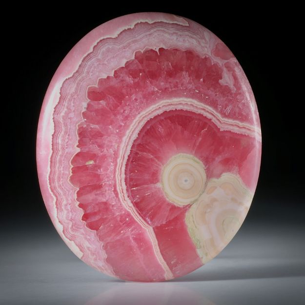 Rhodochrosit, handgeschliffener Cabochon ca.49x41x6mm