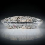 Rutilquarz, Gartenquarz, ovaler Cabochon 31.87ct.  28x19x8mm