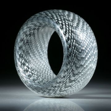 Alutexring, feine Struktur poliert, innen und aussen gerundet