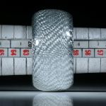 Alutexring, feine Struktur poliert, innen und aussen gerundet