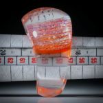 Fingerring Fusingglas, Opalglas, geschwungene Form im Verlauf geschliffen und poliert
