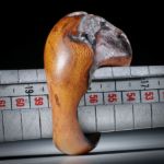 Fingerring Wurzelholz feinmatt, mit naturbelassenen Partien