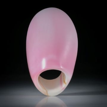 Muschelring strombus gigas, Queen Conch, grosser und hoher Fingerring, ca.58x35x23mm