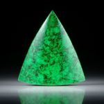 Maw sit sit, Mawesit oder Jadealbit, polierte Dreieckform mit gebogener Oberseite ca.36x32x8.5mm