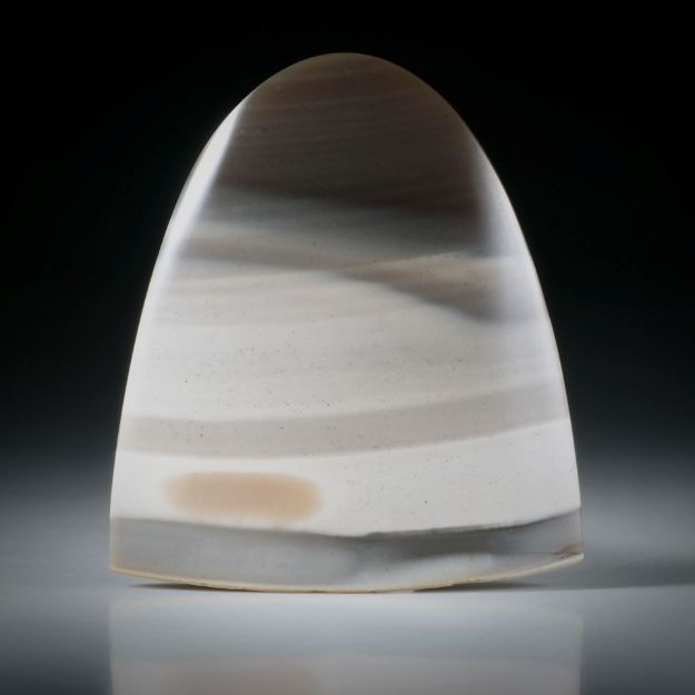 Feuerstein Freiform ca.36x31x6mm