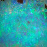 Edelopal, Boulderopal Australien, 21.65ct. Fantasieform beidseitig geschliffen und poliert ca. 36x19x4.5mm