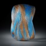 Fingerring Fibertec "V11", Broncetex, Alutex und Glasfaser mit Libellenblau