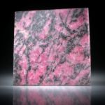 Rhodonit Viereck, in Torsion geschliffen ca.41x41x4mm