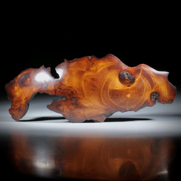 Wurzelholz, handgeschliffene Kleinskulptur, teilweise naturbelassen ca.123x47x13mm