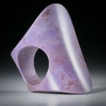 Edelsteinring Jade (Jadeit, Türkei), freie bequeme Form "Zweiflächer" ca.47x34x22mm