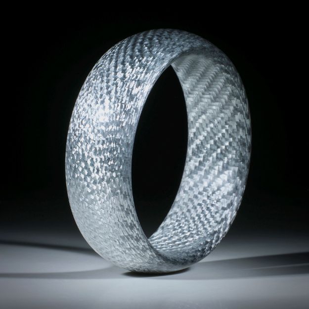 Alutex Armreif, Aussenseite bombiert, Innenkanten gerundet, feinmatt, Breite 25mm, Innendurchmesser 65.3mm