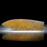 Messergriff aus Rutilquarz ca.113x30x11.5mm