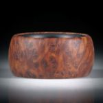 Fingerring aus Bruyereholz mit Karbon Innenring, Breite 12mm, Innendurchmesser 18.1mm