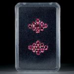 Turmalin Set aus 18 Steinen 3.82ct. rund facettiert, Durchmesser ca.4mm