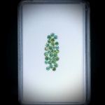 Turmaline, rund facettiert, 0.96ct. Durchmesser ca. 2mm