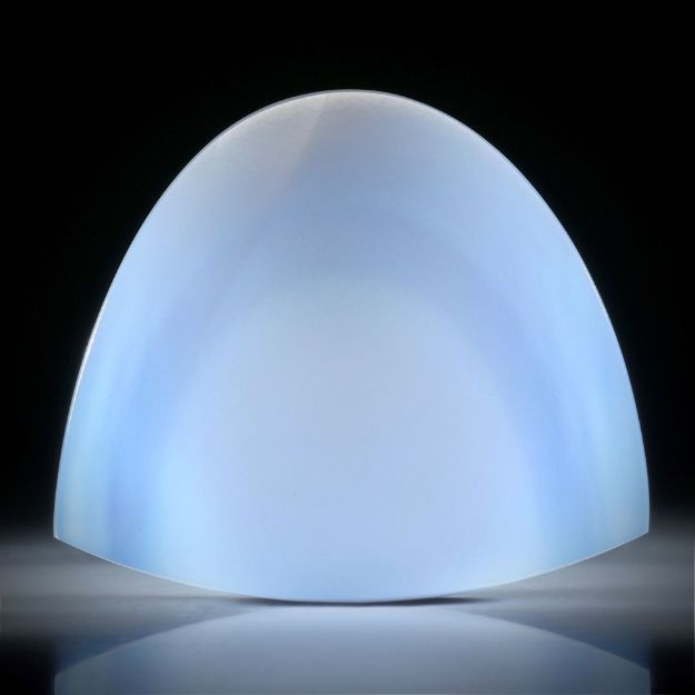 Chalcedon Freiform ca.60x52x15mm, beidseitig geschliffen und poliert