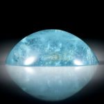 Aquamarin 41.48ct. ovaler Cabochon, handgeschliffen ca.28x23x10.5mm