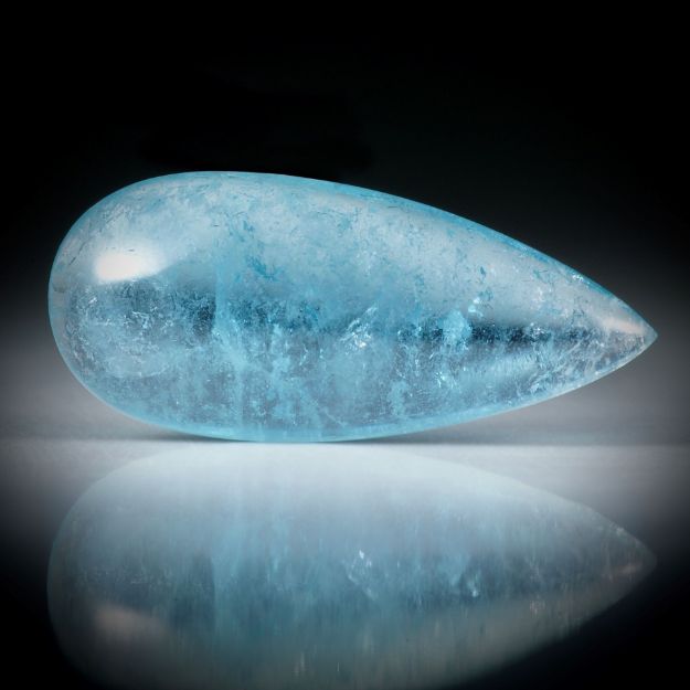 Turmalin 10.57ct. Cabochon Tropfen ca.24.5x11x5.5mm