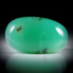 Chrysopras Australien, Edelsteinring im Verlauf geschliffen und poliert, Innendurchmesser 19.2mm