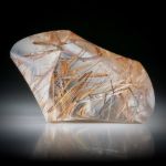 Rutilquarz Brasilien, aufwendig geschliffene Freiform ca.54x34x22mm