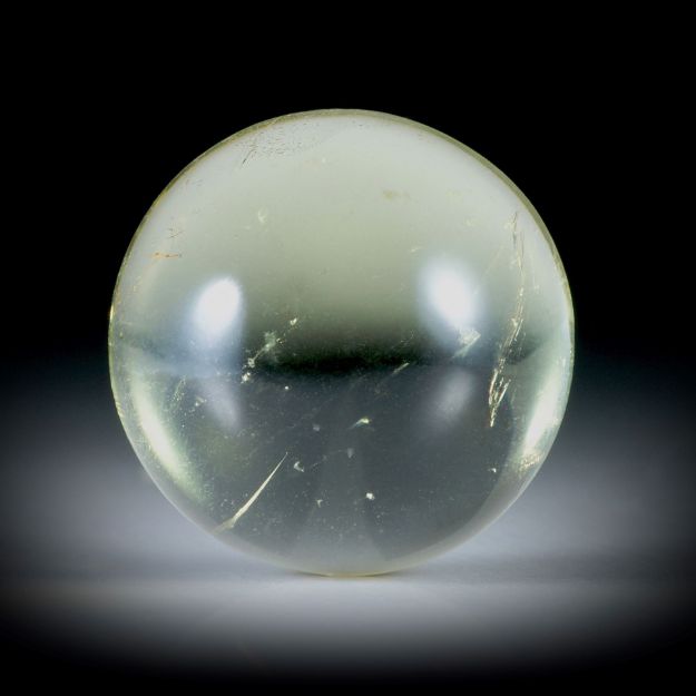 Goldberyll Cabochon 20.97ct.  runde Form, handgeschliffen ca.18.5x18.5x9mm