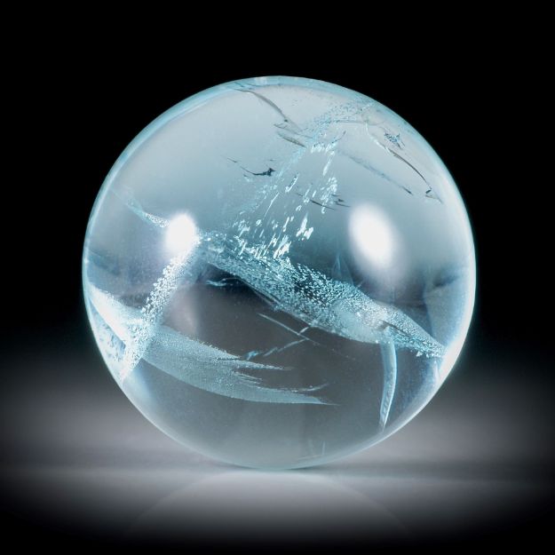 Aquamarin Cabochon 24.93ct.  runde Form handgeschliffen ca.19x19x10mm