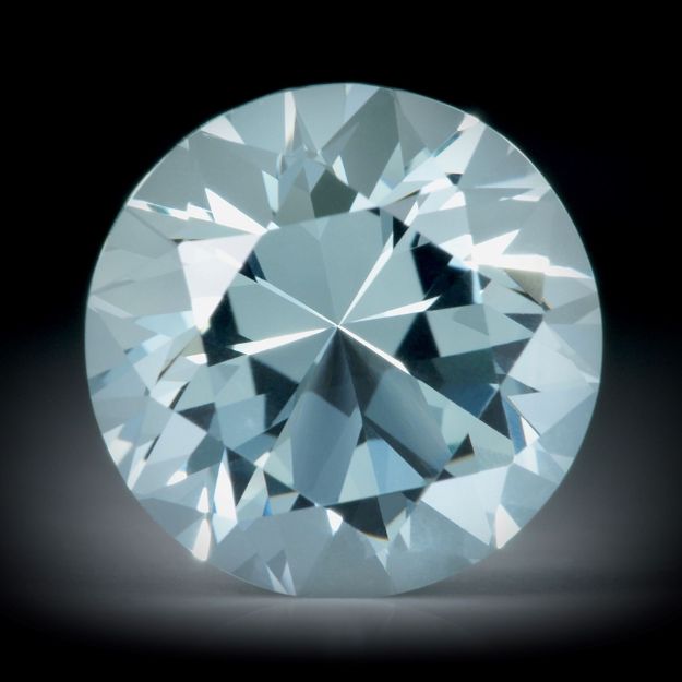 Aquamarin 10.14ct. Präzisions Schliff (Brillantschliff) ca.14.5x14.5x10mm
