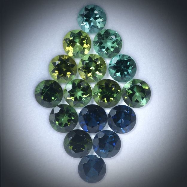 Turmaline, rund facettiert 6.86ct. Durchmesser ca. 4.8mm