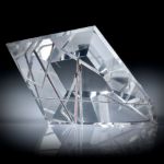 Rutilquarz, Rutil in Bergkristall, Spiegelschliff ca.50x33x12mm