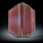Karneol Paar, teilweise naturbelassen je ca.41x16x7mm