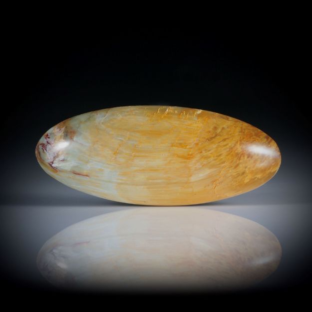 golden Charoit 23ct., langovaler Cabochon ca.36x15x7mm