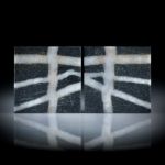 Kieselstein Paar 70.33ct. Viereckform flach je ca.30x30x3mm