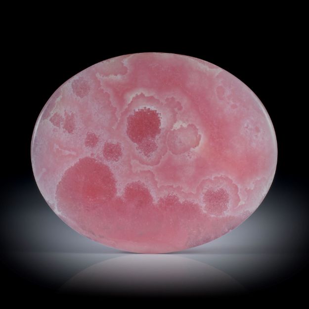 Rhodochrosit 92.26ct. grosser ovaler Cabochon poliert, ca.50x41x5mm