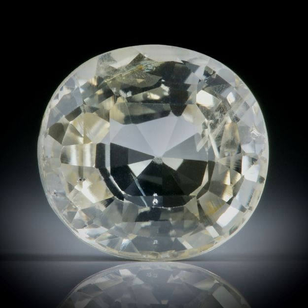 Saphir Ceylon erhitzt 7.66ct. oval facettiert ca.12.5x11.5x6mm