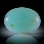 blauer Andenopal 58.56ct.  grosser ovaler Cabochon, ca.43x32x8.5mm