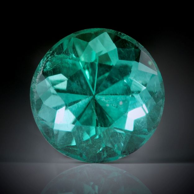 Smaragd 0.5ct. rund facettiert ca.5x5x4mm