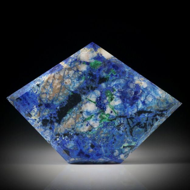Azurit Malachit Freiform ca.48x33x4.5mm