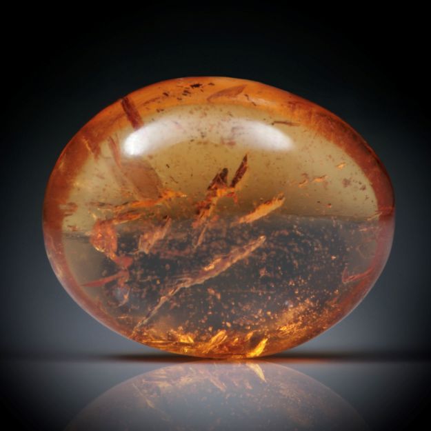 Mandarin-Granat 3.97ct.  ovaler Cabochon ca.10.5x8x4mm