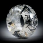 Edelsteinring Turmalinquarz, Pneuring, Breite 16mm, Innendurchmesser ca.18mm