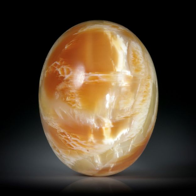 Opalkatzenauge Brasilien, ovaler Cabochon ca.25x19x13mm