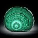 Malachit Querschnitt, teilweise naturbelassen ca.35x28x4.5mm