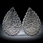 Rauchquarz Schnitzerei Paar 101ct. einseitig graviert, je ca.55x35x3.3mm