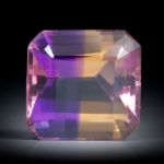 Ametrin 23.84ct. Treppenschliff ca.17x17x12.3mm