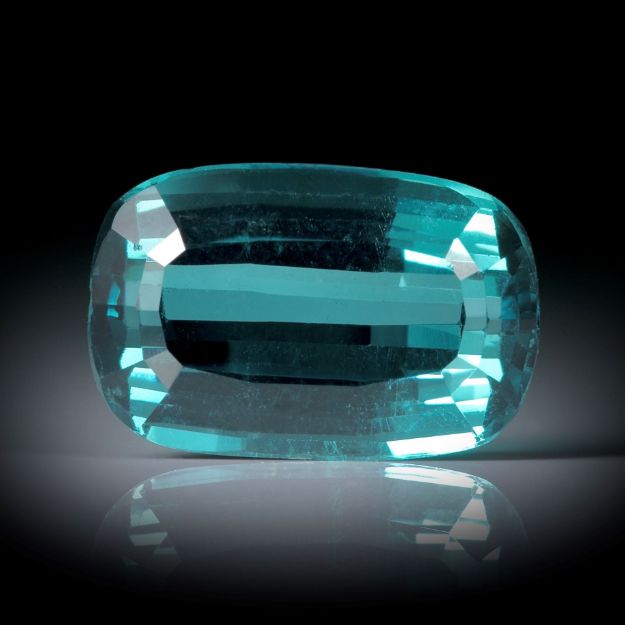 Turmalin Indigolith 4.11ct. Cushion Cut, ca.12x7.9x5.1mm