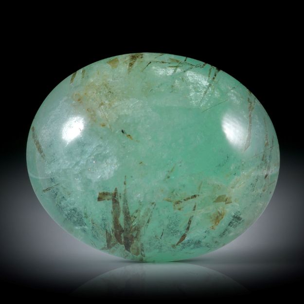 Smaragd 57.89ct. ovaler Cavochon ca.30x24.7x12.2mm