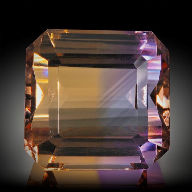 Ametrin 36.85ct. unbehandelt, Smaragdschliff ca. 19x18x13mm