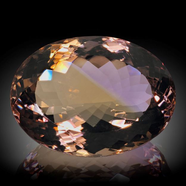 Ametrin 46.02ct. unbehandelt, oval ca. 27.4x20x13.5mm
